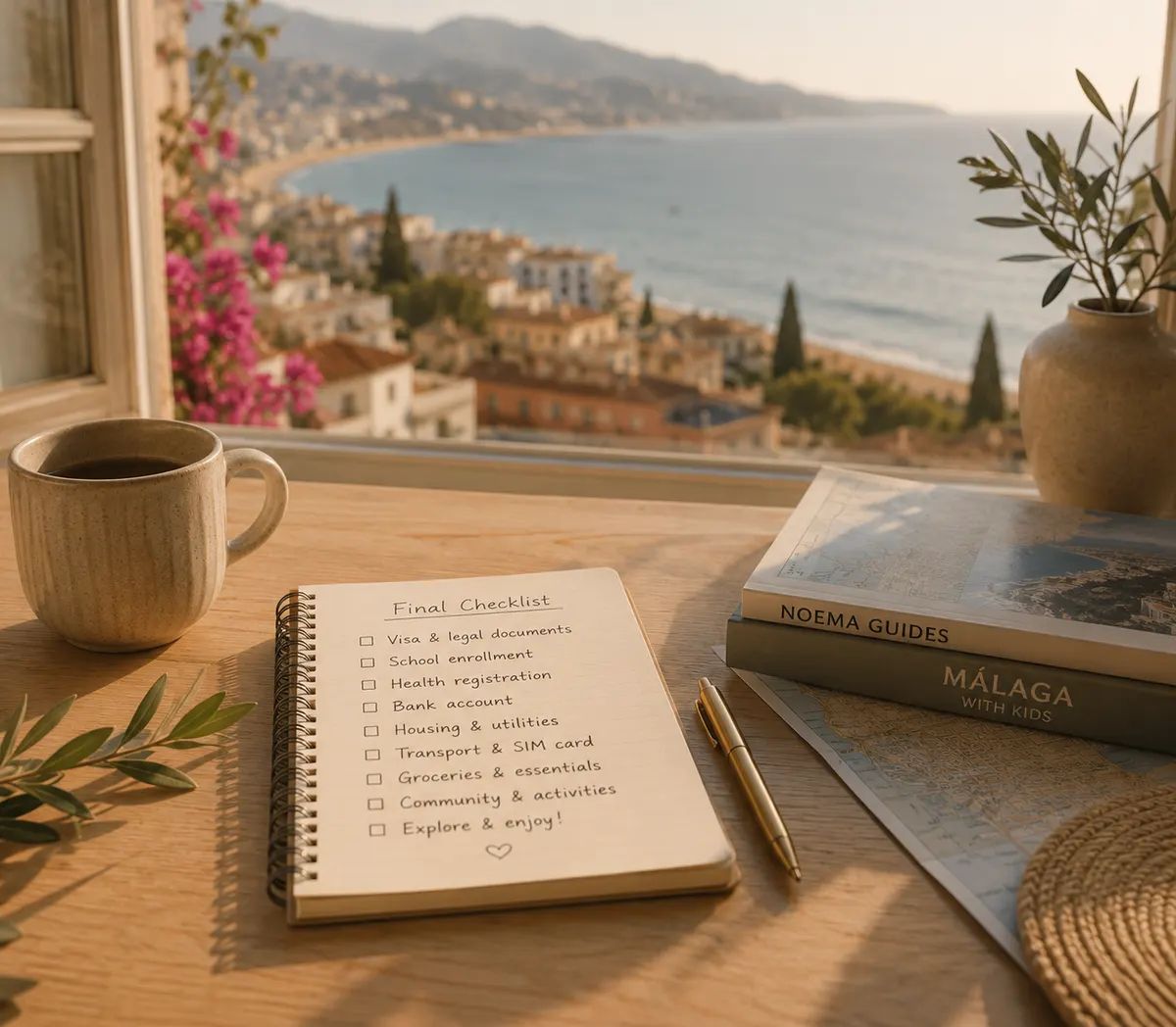 The Málaga Family Starter Checklist — free printable PDF cover from the NOEMA resource library